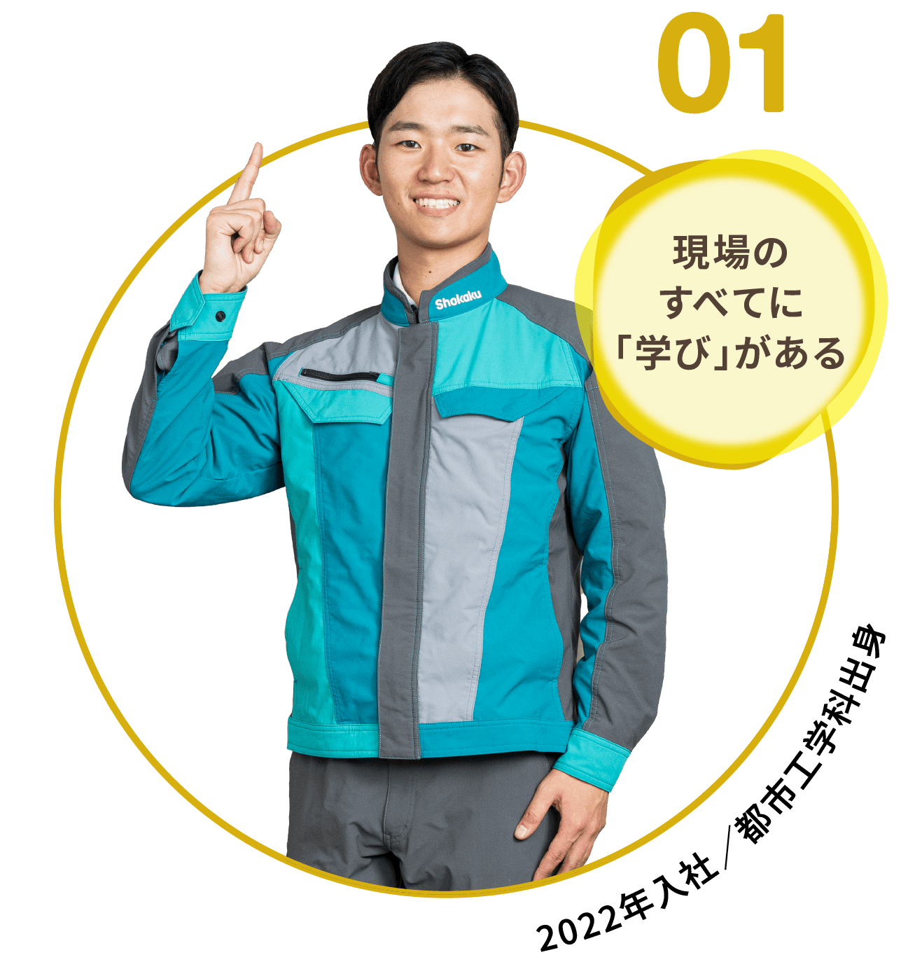 01｜現場のすべてに「学び」がある｜2022年入社 都市工学科出身